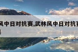 武林风中日对抗赛,武林风中日对抗赛2023结果