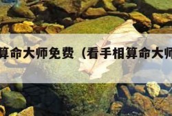 看手相算命大师免费（看手相算命大师免费可信吗）