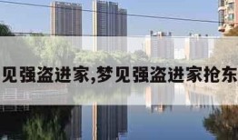 梦见强盗进家,梦见强盗进家抢东西
