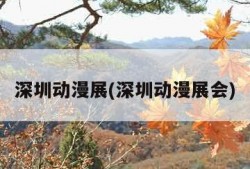深圳动漫展(深圳动漫展会)