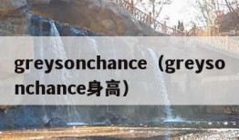 greysonchance（greysonchance身高）