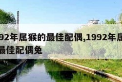 1992年属猴的最佳配偶,1992年属猴的最佳配偶兔