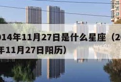 2014年11月27日是什么星座（2014年11月27日阳历）