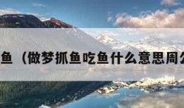 做梦抓鱼（做梦抓鱼吃鱼什么意思周公解梦）