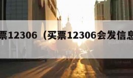 买票12306（买票12306会发信息吗）