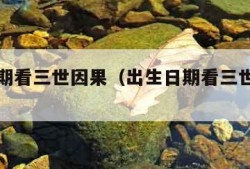 出生日期看三世因果（出生日期看三世因果三生石）
