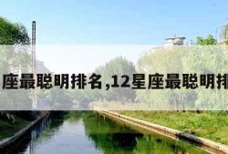 12星座最聪明排名,12星座最聪明排名男