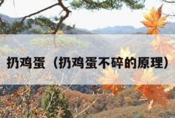 扔鸡蛋（扔鸡蛋不碎的原理）