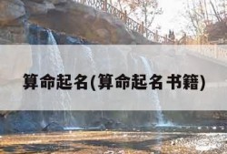 算命起名(算命起名书籍)