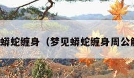 梦见蟒蛇缠身（梦见蟒蛇缠身周公解梦）