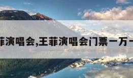 王菲演唱会,王菲演唱会门票一万一张