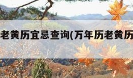 万年历老黄历宜忌查询(万年历老黄历查吉凶)