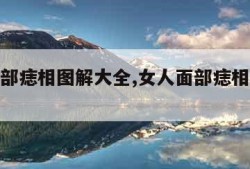 男人面部痣相图解大全,女人面部痣相图解大全