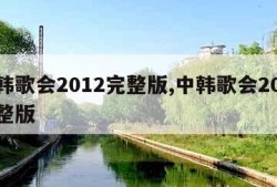 中韩歌会2012完整版,中韩歌会2015完整版