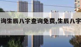 五行查询生辰八字查询免费,生辰八字查询免费算命