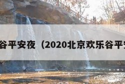 欢乐谷平安夜（2020北京欢乐谷平安夜）