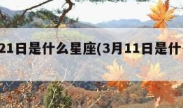 3月21日是什么星座(3月11日是什么星座)