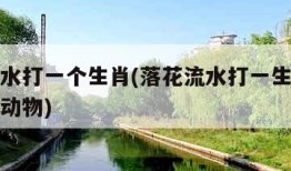 落花流水打一个生肖(落花流水打一生肖最厉害三个动物)