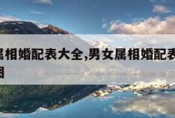 男女属相婚配表大全,男女属相婚配表大全 配对图