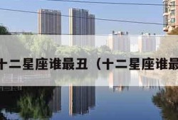 12个十二星座谁最丑（十二星座谁最丑呢）