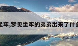 梦见坐牢,梦见坐牢的弟弟出来了什么意思