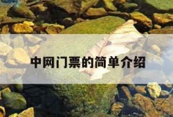 中网门票的简单介绍