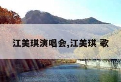 江美琪演唱会,江美琪 歌