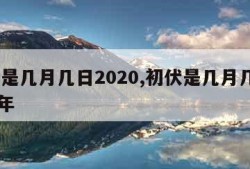 初伏是几月几日2020,初伏是几月几日2023年