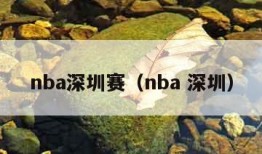 nba深圳赛（nba 深圳）