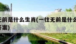 一往无前是什么生肖(一往无前是什么生肖,准确答案)