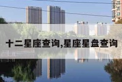 十二星座查询,星座星盘查询