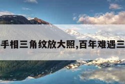 马云手相三角纹放大照,百年难遇三角纹