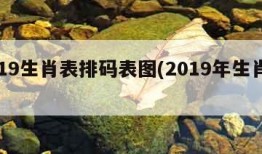 2019生肖表排码表图(2019年生肖码表)