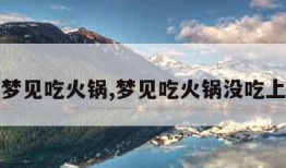 梦见吃火锅,梦见吃火锅没吃上