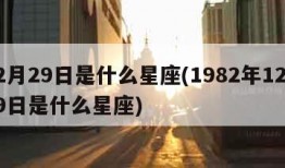 12月29日是什么星座(1982年12月29日是什么星座)