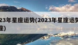 2023年星座运势(2023年星座运势摩羯座)