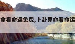 卜卦算命看命运免费,卜卦算命看命运免费软件