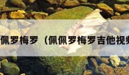 佩佩罗梅罗（佩佩罗梅罗吉他视频）