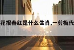 一剪梅花报春红是什么生肖,一剪梅代表什么生肖