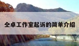 仝卓工作室起诉的简单介绍