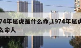 1974年属虎是什么命,1974年属虎是什么命人