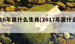 2016年属什么生肖(2017年属什么生肖)