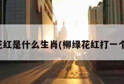 柳绿花红是什么生肖(柳绿花红打一个动物)