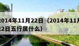 2014年11月22日（2014年11月22日五行属什么）