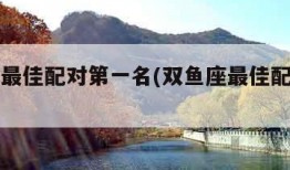 水瓶座最佳配对第一名(双鱼座最佳配对第一名)