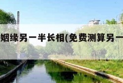 免费测姻缘另一半长相(免费测算另一半长相图)
