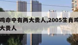 生肖鸡命中有两大贵人,2005生肖鸡命中有两大贵人