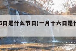 1月16日是什么节日(一月十六日是什么节)
