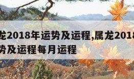 属龙2018年运势及运程,属龙2018年运势及运程每月运程