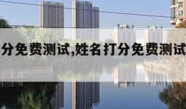姓名打分免费测试,姓名打分免费测试最准确的